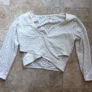 Hollister Stretchy Lacey Crop Top